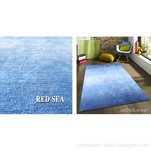 Gradient Blue Hand Tufted Rug